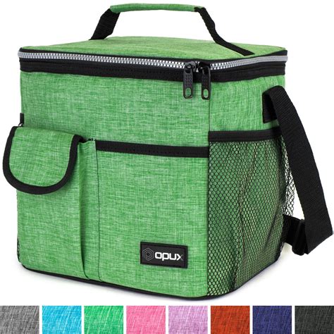 insulated lunch bag with pockets.